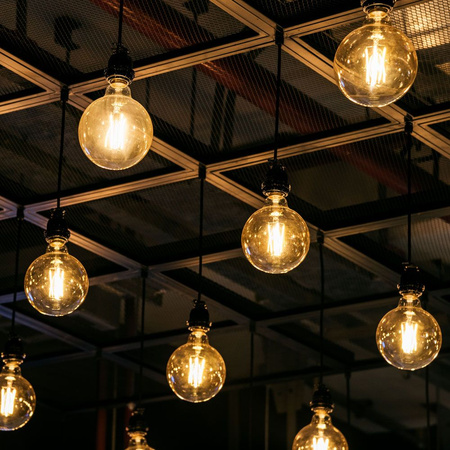 LED žiarovka E27 G95 Sphere 7W = 53W 700lm 2200K teplá biela 360° FILAMENT Amber Dimmable Videx