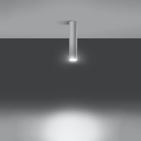 SPOT TUBA GU10 Tubular White Moderné stropné svietidlo Lagos Sollux na povrchovú montáž