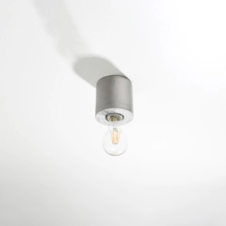 Stropné svietidlo Sollux Salgado Industrial Grey E27 v tvare valca na povrchovú montáž