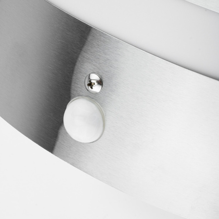 Nástenné svietidlo E27 LUGO Steel PIR Sensor