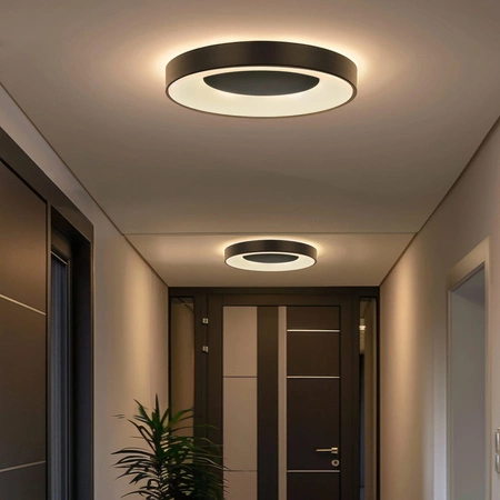 Plafond LED stropné svietidlo 48W 5300lm CCT 120° biela čierna IP44 Pilot stmievateľné Witold Sanico Goldlux