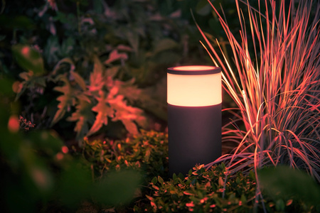 Záhradné svietidlo vonkajšie LED SLOW 25cm 8W 590lm IP65 Biela a farebná Ambiance RGB + TW Black Smart SMART Zigbee Bluetooth Calla Philips HUE