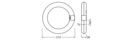 Ledvance kruhová žiarivka G10q T9 11W 1320lm 6500K, studená biela 110° Ledvance