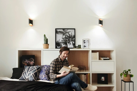 Inteligentné nástenné svietidlo LED 12W 700lm CCT Stmievateľné čierne SMART+ WiFi Orbis Ledvance