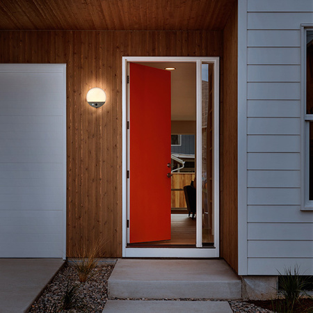 Vonkajšia záhradná nástenná lampa 15W 950lm 3000K, teplá biela so senzorom pohybu a svetla HD kamera Stmievateľná IP44 Sivá SMART+ WiFi kamera Ledvance