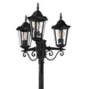 Záhradná stojaca lampa 3x E27 čierna IP43 Liguria Sanico Goldlux