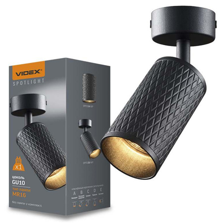 Nástenné svietidlo Nástenné svietidlo 1x GU10 čierne GRANT Videx