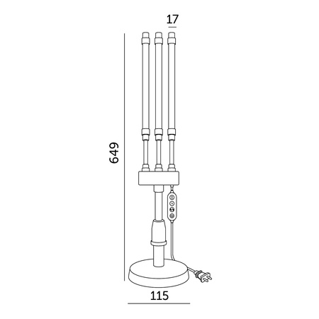 LED lampa na podporu rastu rastlín nastaviteľná 10 W čierna Vitaro Kobi