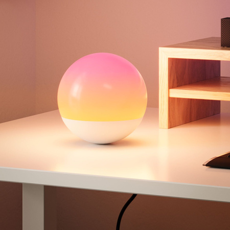 Candy Sanico Goldlux RGB biela stmievateľná dekoratívna guľová lampa