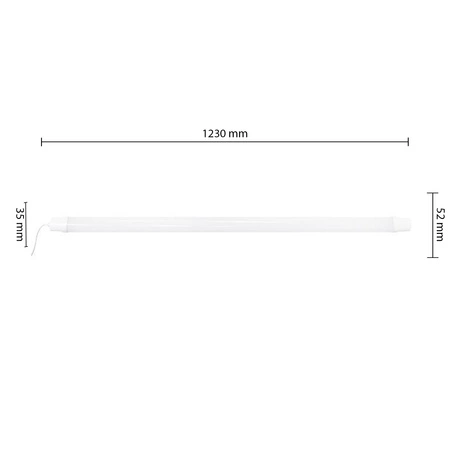 LED lineárne svietidlo 36W 3820lm 6500K studená 120° biela IP65 Masterled