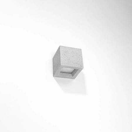 Nástenné svietidlo Nástenné svietidlo G9 Square cube Grey Modern Leo Sollux