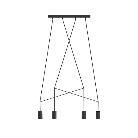 Závesné stropné svietidlo 4x GU10 čierne moderné IMBRIA 9192 Nowodvorski
