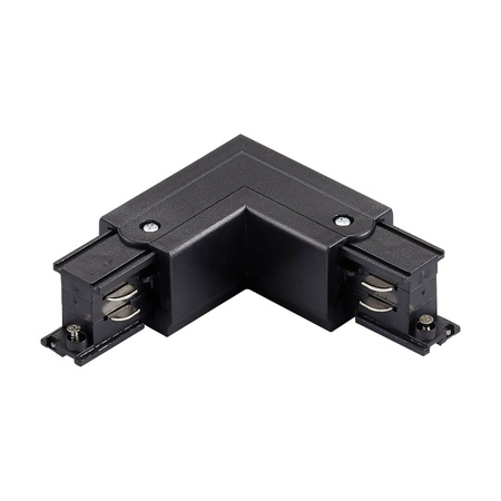 Uhlový konektor L pravý pre 3-fázovú prípojnicu čierny Sanico Goldlux