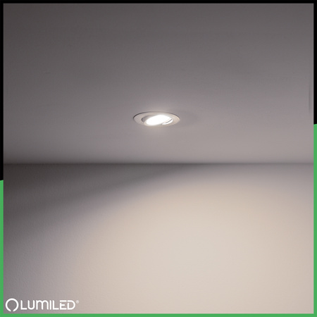 TRIX 3v1 GU10 6W 4000K WHITE MAT LUMILED kruhové halogénové svietidlo na zapustenie