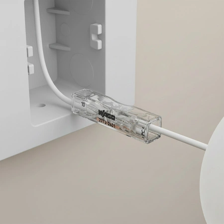 WAGO Inštalačný rýchlospojkový konektor 2773-2401 s priechodným otvorom pre 2x4 mm vodič