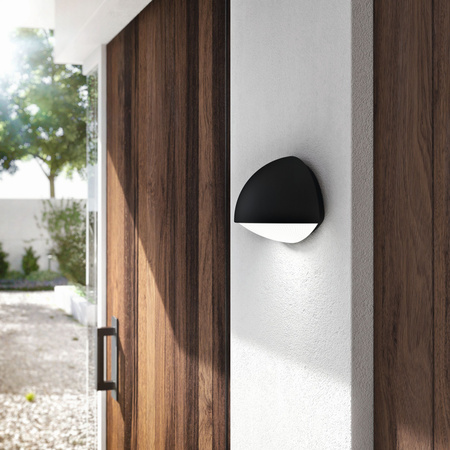 Záhradné nástenné svietidlo Vonkajšia fasádna LED lampa 3W 270lm 2700K IP44 Antracitový prach Philips