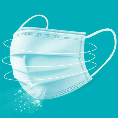 5x Trojvrstvová jednorazová ochranná maska