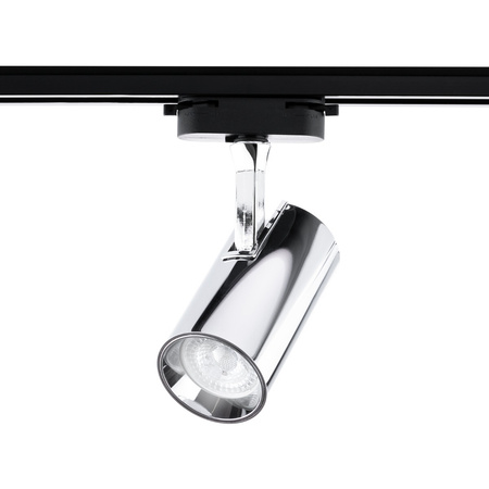 GU10 CHROM koľajnicové bodové svietidlo pre jednofázové prípojnice Nastaviteľné koľajnicové svietidlo SPOT lampa