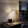 TALUS geometrické štvorcové závesné svietidlo ZWIS pre LED biela 1x E27 LUMILED