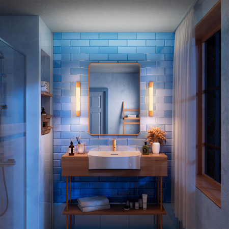 LED 5W 730lm 2700K 44cm IP44 Copper Rover Mirror Lamp Philips