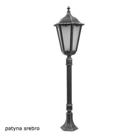 Záhradná lampa Vonkajšia stĺpová lampa E27 Retro Maxi K 5002/2 BD 45 120cm čierna Su-Ma