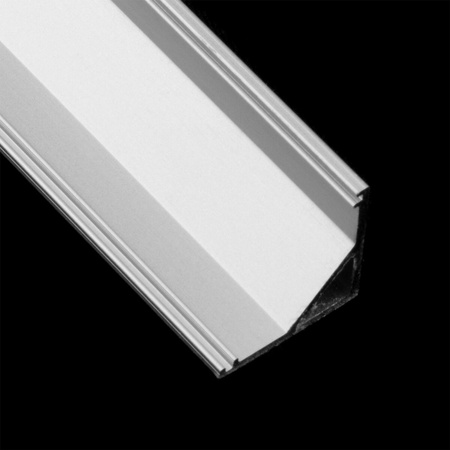 Hliníkový rohový profil pre LED KM55 Silver Povrchová montáž 2m
