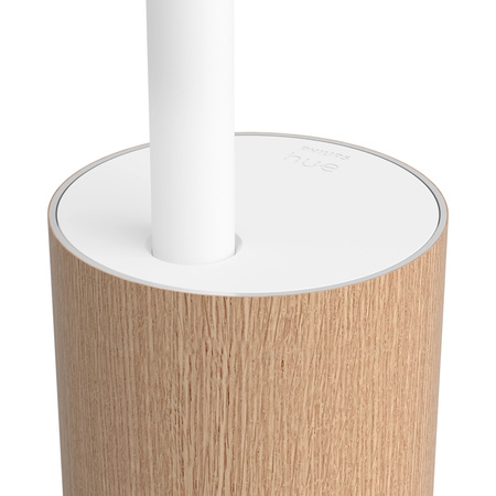 LED gradientná stojacia lampa 29W 2550lm IP20 biela a farebná Ambiance RGB + TW Dub biely 145cm Smart SMART Zigbee Bluetooth Signe Philips HUE