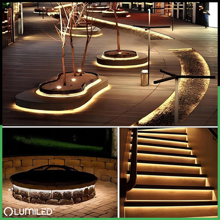 LED solárny pás 150x LED AVERO 3000K Warm IP44 5m LUMILED