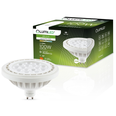 LED žiarovka GU10 reflektor ES111 15W = 100W 1521lm 4000K neutrálna biela 38° LUMILED
