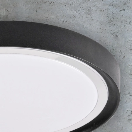 Plafond LED stropné svietidlo 15W 1600lm 4000K, neutrálna biela 120° biela čierna Perse Sanico Goldlux