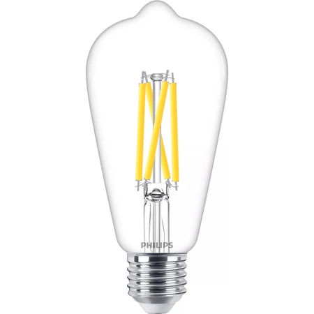 LED žiarovka E27 Edison ST64 5,9W = 60W 806lm 2200-2700K teplá biela CRI90 FILAMENT Dimmable WarmGlow Philips