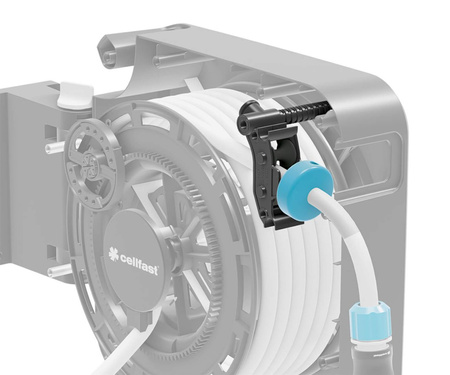 Automatický záhradný hadicový bubon s 20 m koncovkami + zavlažovacia súprava ERGO CELLFAST