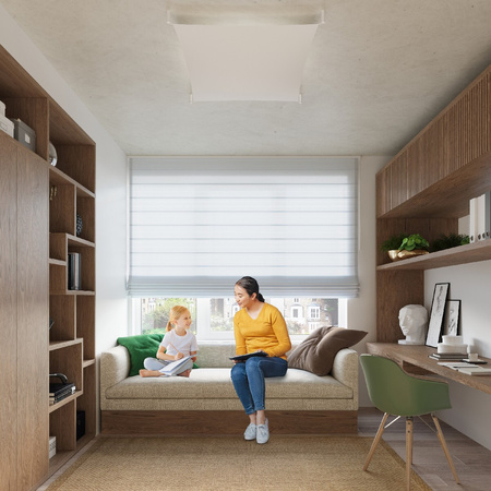 Povrchové stropné svietidlo 4x G13 Plafond Rectangular White Minimalist Luna Sollux