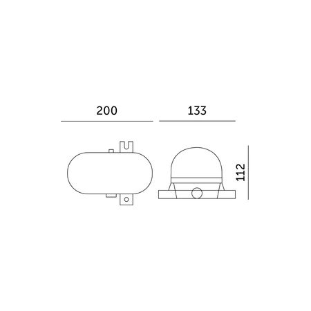 Svietidlo do potrubia Hermetická mriežka E27 Plast IP44 Biela Soma Kobi