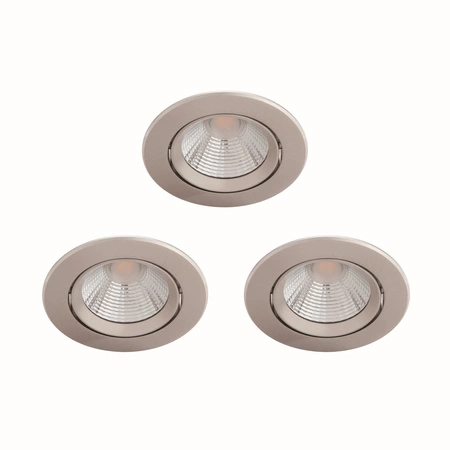 3x LED dióda na zapustenie 5,5 W 350 lm 2700 K Niklová iskra Philips