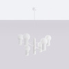 Luster Závesné svietidlo 6x G9 Hliníkové biele Halo Francúzske nebo SL.1829 Sollux