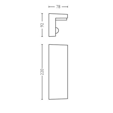 Záhradné nástenné svietidlo Vonkajšie fasádne svietidlo LED 3,8 W 800 lm 2700 K so senzorom pohybu a súmraku Antracit Bustan Ultra Efficient Philips