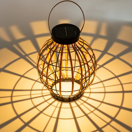 Vonkajšia solárna LED záhradná stojaca lampa s príveskom 3000K IP44 Dusk Sensor