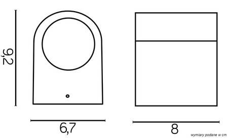 LED Mini 6001 AL GU10 Su-Ma vonkajšie záhradné svetlo