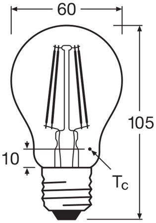 LED žiarovka E27 A60 4W = 40W 470lm 4000K neutrálna biela 300° Ledvance