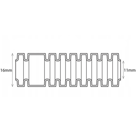 RKGS 16mm 750N vlnitá rúra s pilotom na ochranu káblov 25m čierna AKS ZIELONKA