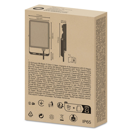 LED reflektor Vonkajší reflektor 20W 1800lm 4000K IP65 Black Essentials Ledvance