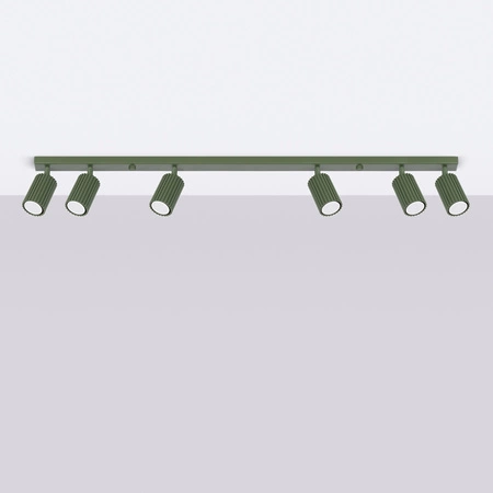 Bodové reflektorové stropné svietidlo Tuba 6x GU10 Olive Carbon Deep Space SL.1623 Sollux