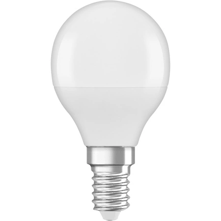 LED žiarovka guľová E14 P45 4,9W = 40W 470lm 3000K teplá biela 150° Ledvance