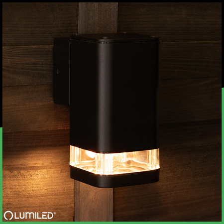 Vonkajšie záhradné svietidlo GU10 LED fasádne nástenné svietidlo IP54 EPSILO LUMILED