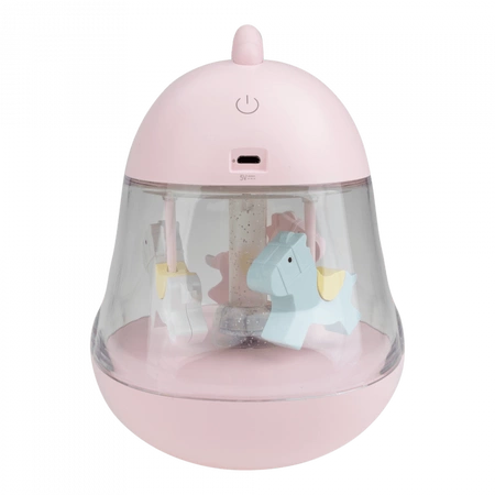 Detské LED nočné svetlo 5W 3000K teplá biela + viacfarebné RGB dobíjateľné 1200mAh ružové MARY'S LIGHT