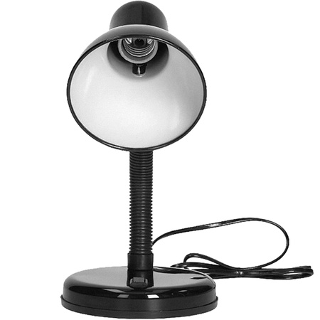 Stolná stolná lampa Nastaviteľné školské nočné svetlo E27 Fupi Black