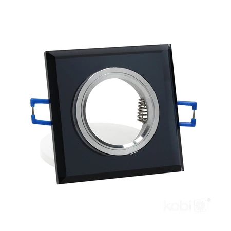 Zápustná montáž GU10 Halogénová zapustená bodová sieťka Black Square Kobi