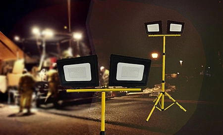 LED reflektor KOBI 2x50W 4000lm 6000K IP65 na statíve GOLDLUX (Polux)