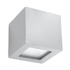 Nástenné svietidlo Nástenné svietidlo E27 Square cube Grey Modern Leo Sollux